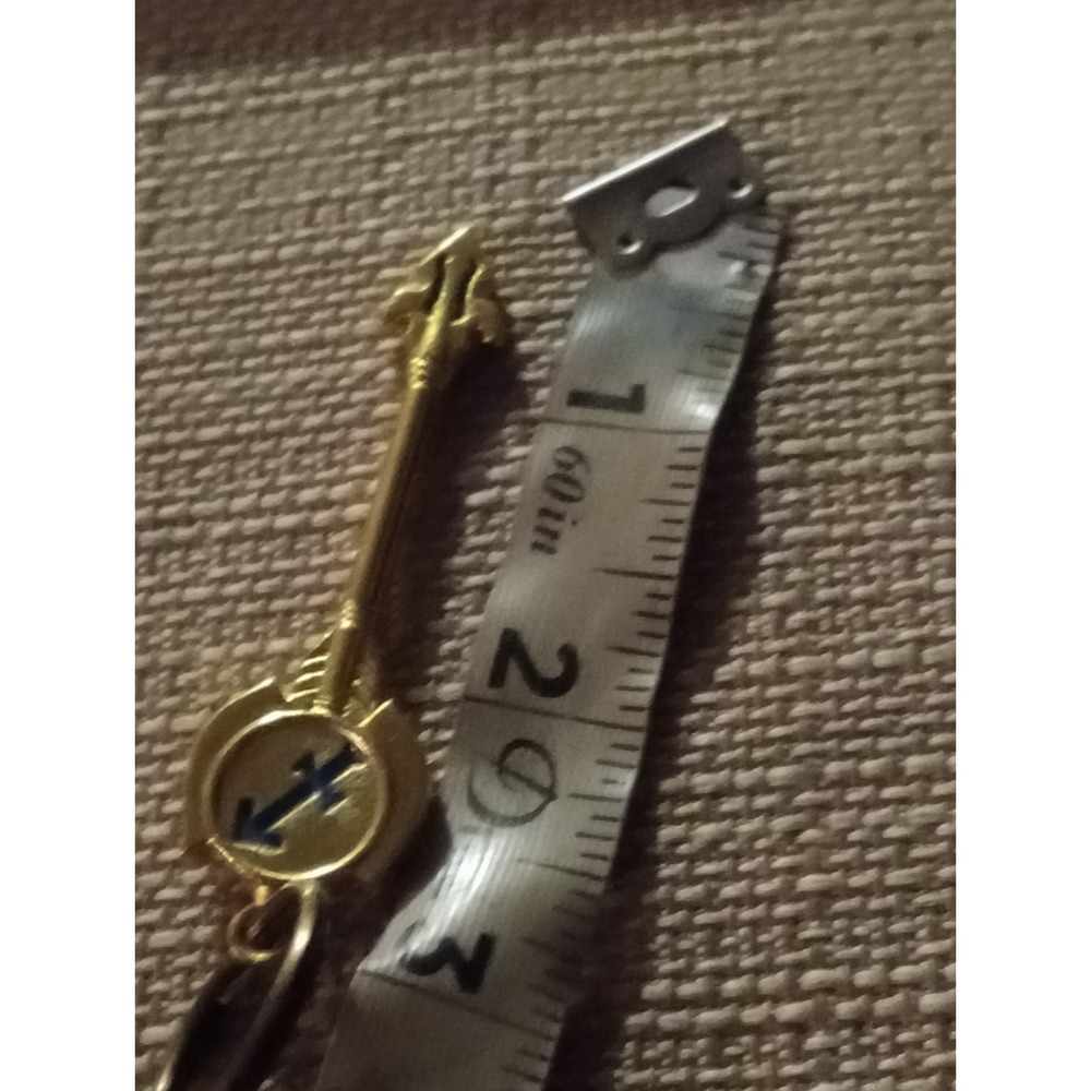 Gold Tone Sagittarius Zodiac Key Charm Necklace Pendant Sagittarius Symbol
